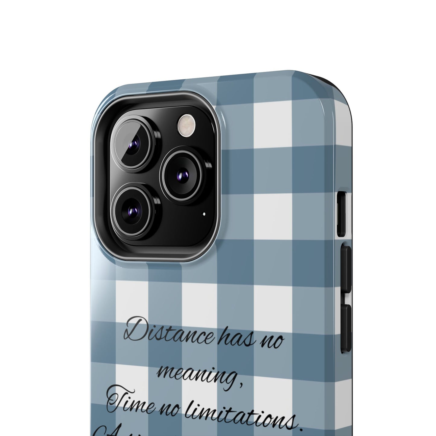 Blue checkered / Tough Phone Cases