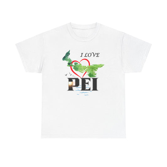 I Love PEI / Canada Unisex Heavy Cotton Tee