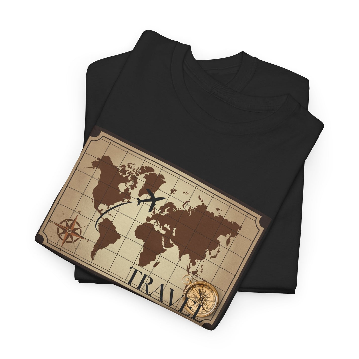 Travel Unisex Heavy Cotton Tee (Made with AI)