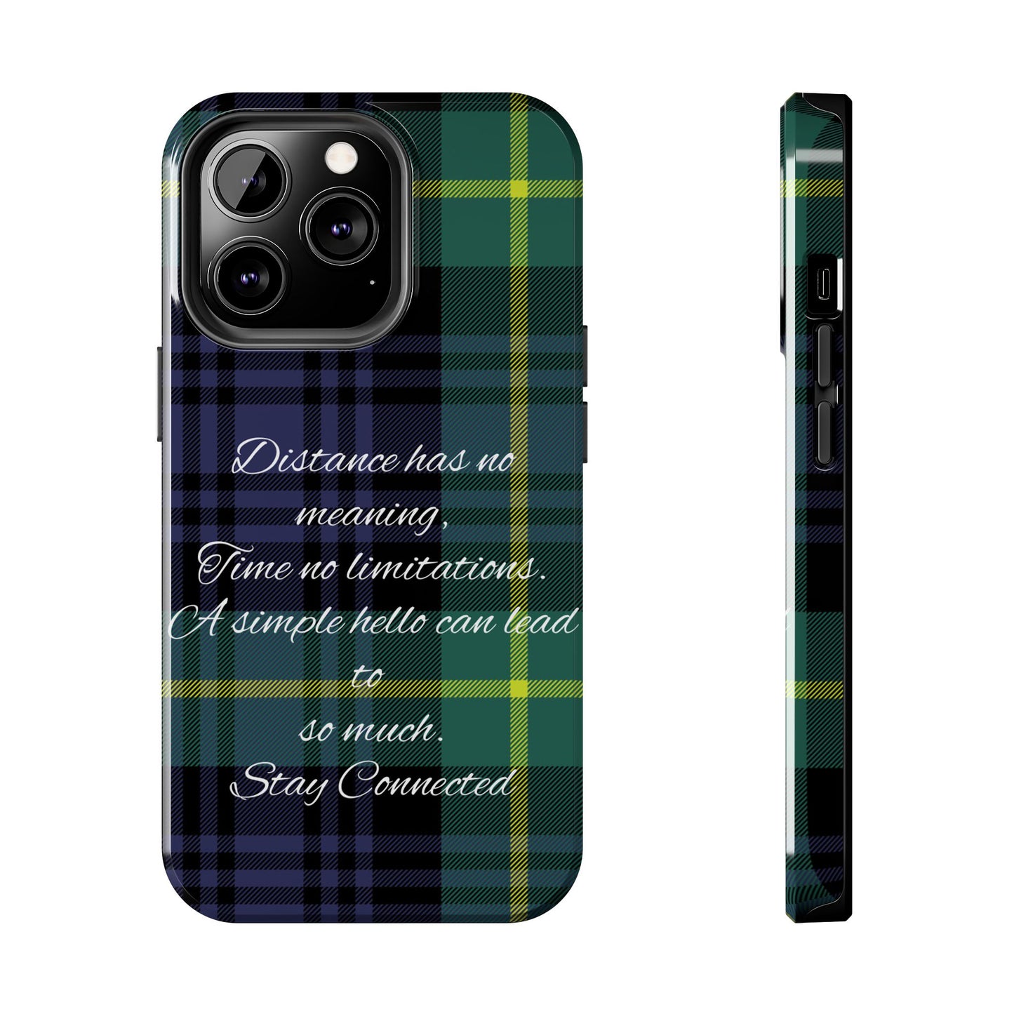 Green plaid version / Tough Phone Cases