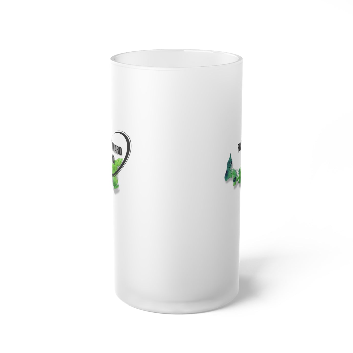 Prince Edward Island / Frosted Glass Beer Mug 16 oz