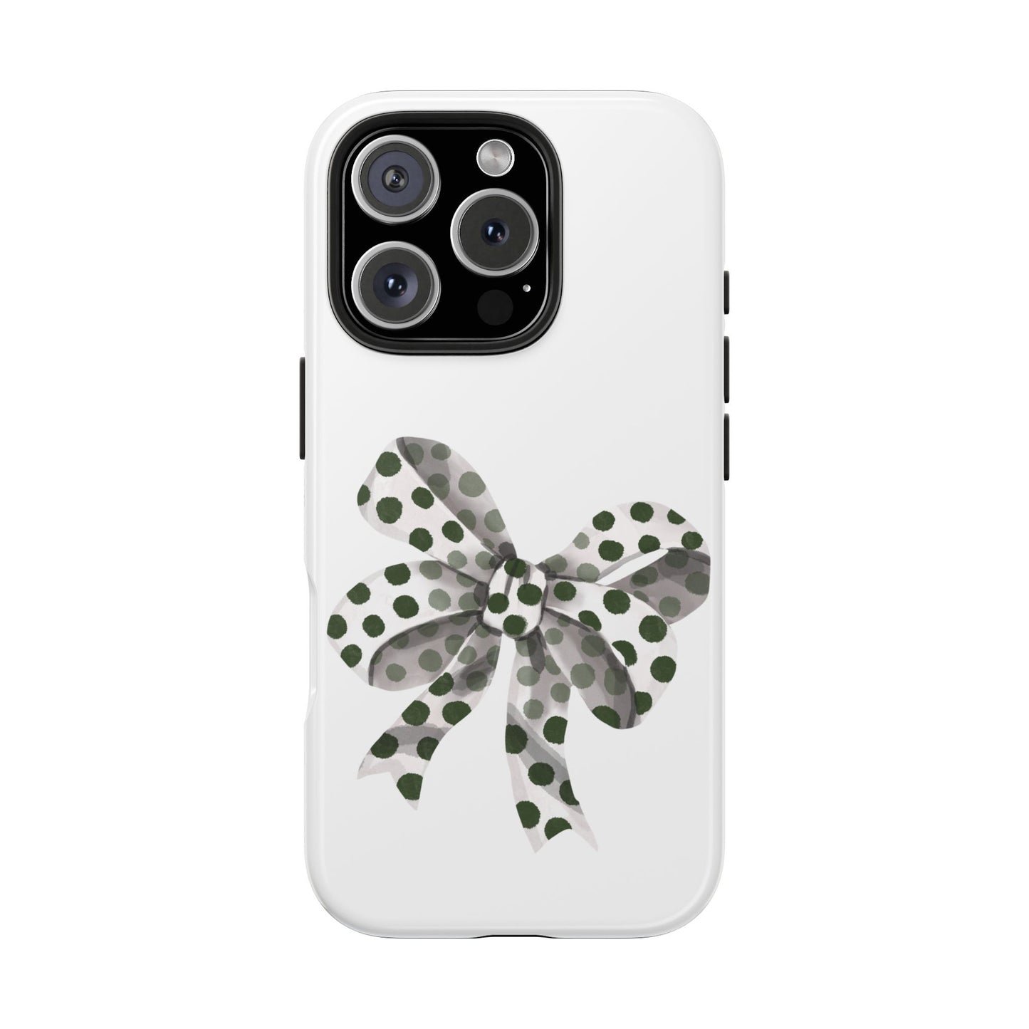 Polka dot bow / Tough Phone Cases