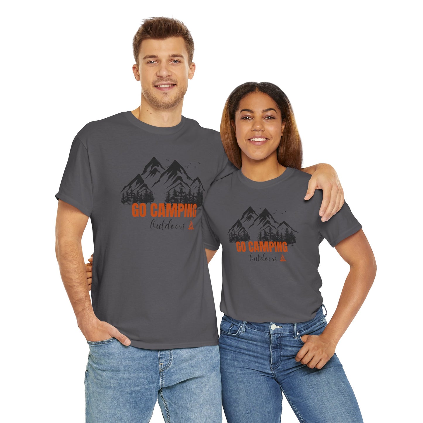 Go Camping Outdoors Unisex Heavy Cotton Tee