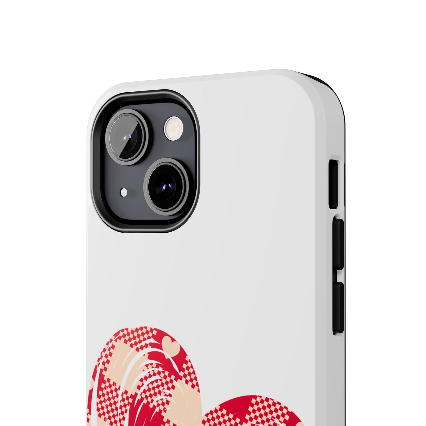 Checkered heart / Tough Phone Cases