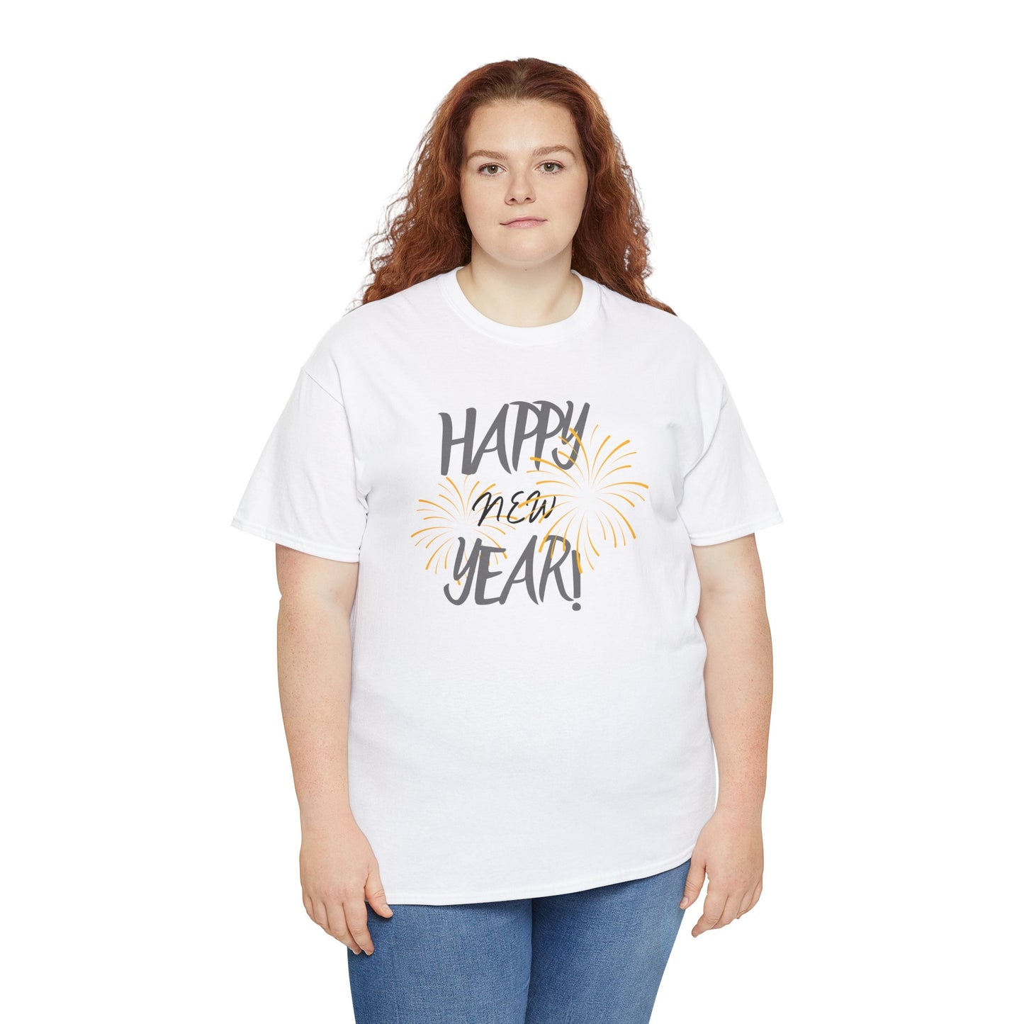 Happy New Year Unisex Heavy Cotton Tee