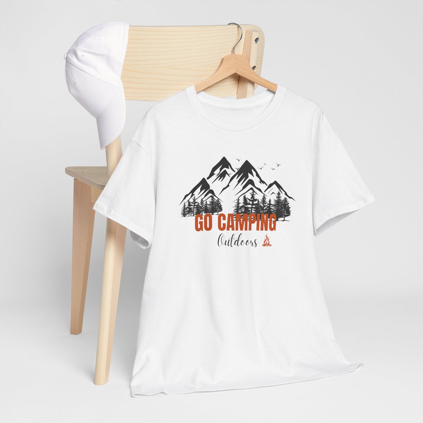 Go Camping Outdoors Unisex Heavy Cotton Tee