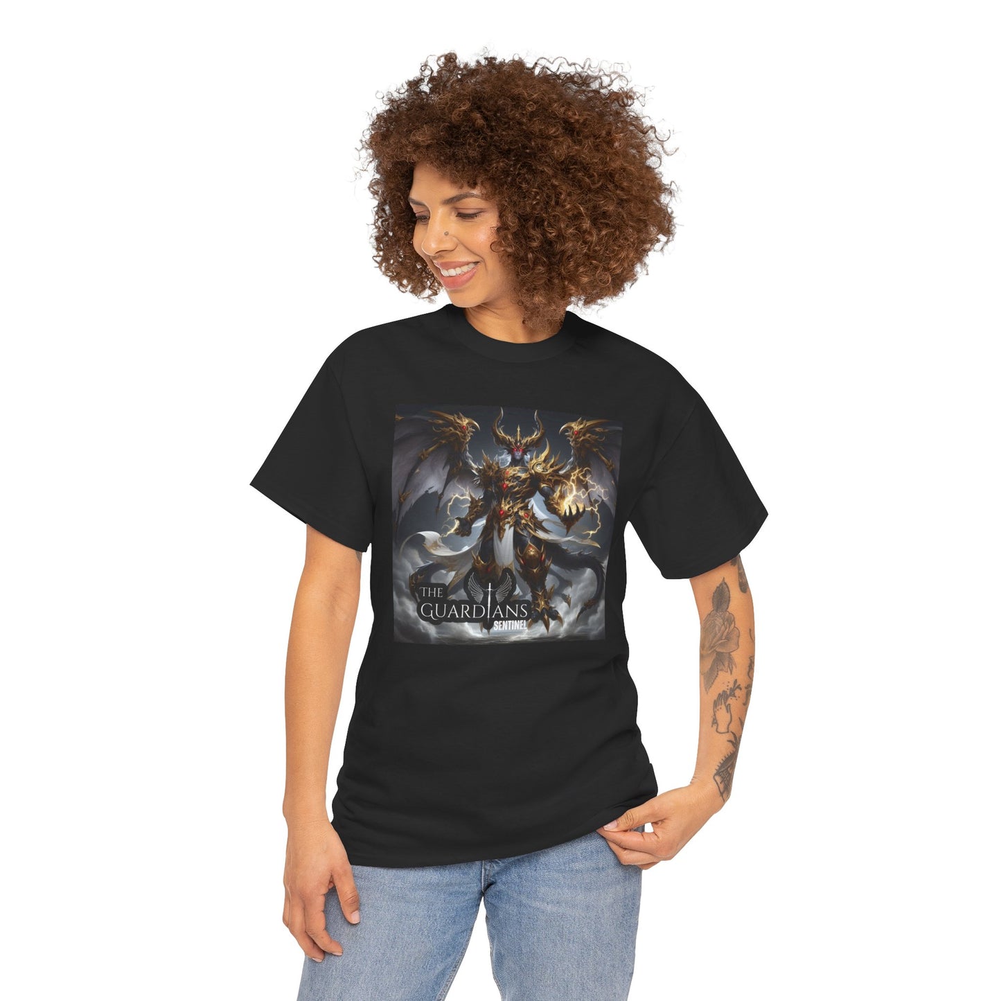 The Guardians Sentinel / Elite Unisex Heavy Cotton Tee (Made with AI)