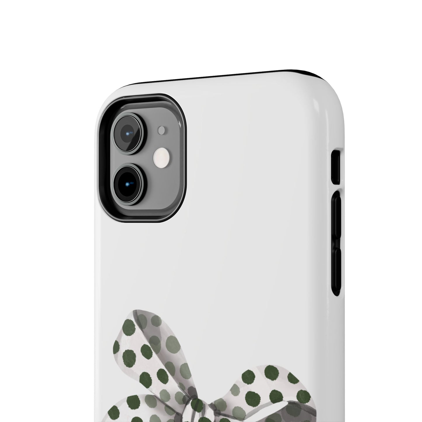 Polka dot bow / Tough Phone Cases