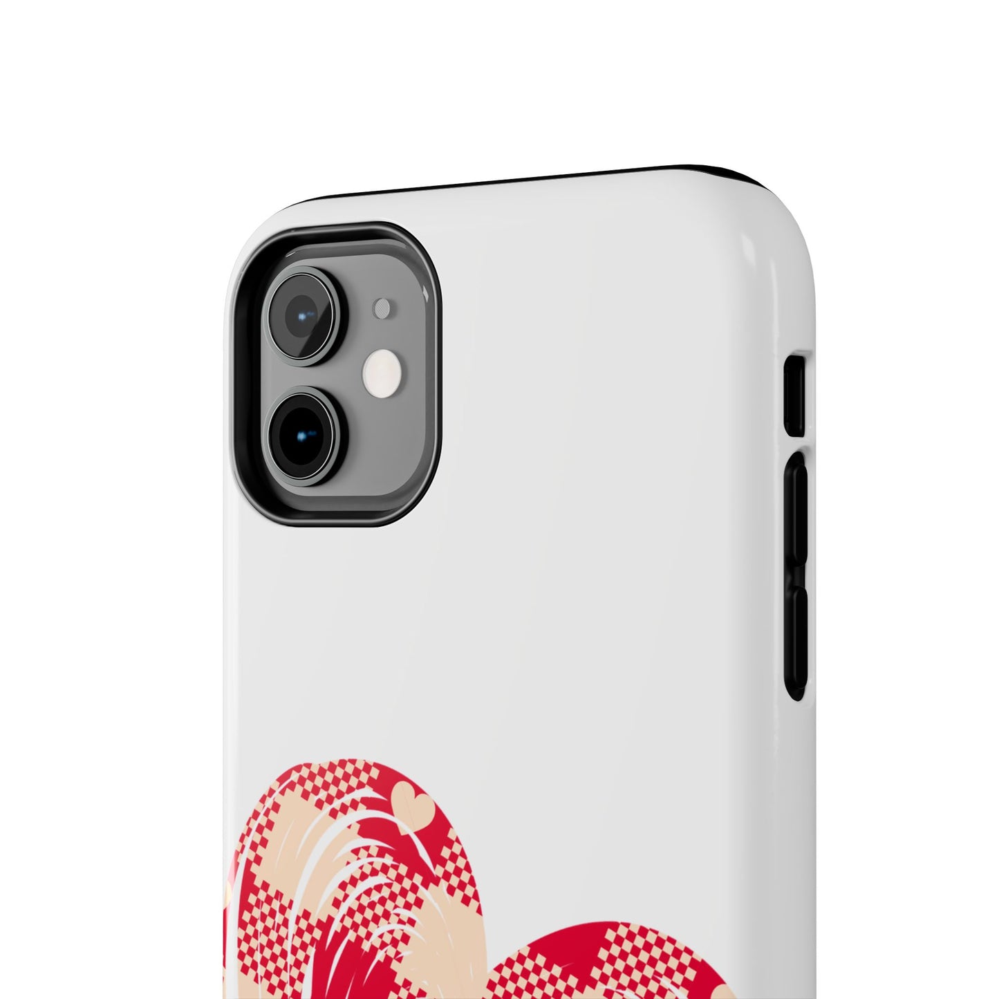 Checkered heart / Tough Phone Cases