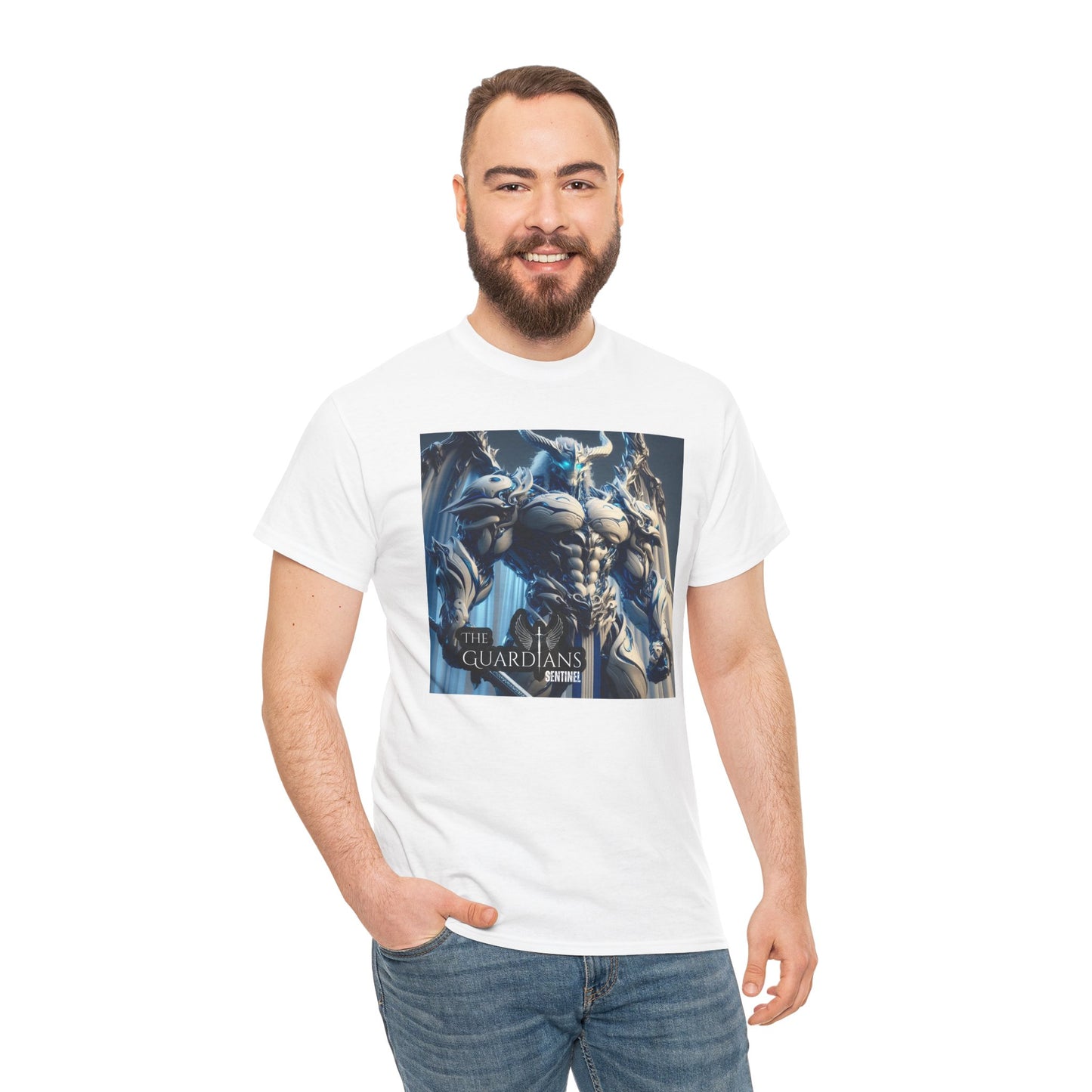 The Guardians Sentinel / Elite Unisex Heavy Cotton Tee (Made with AI)