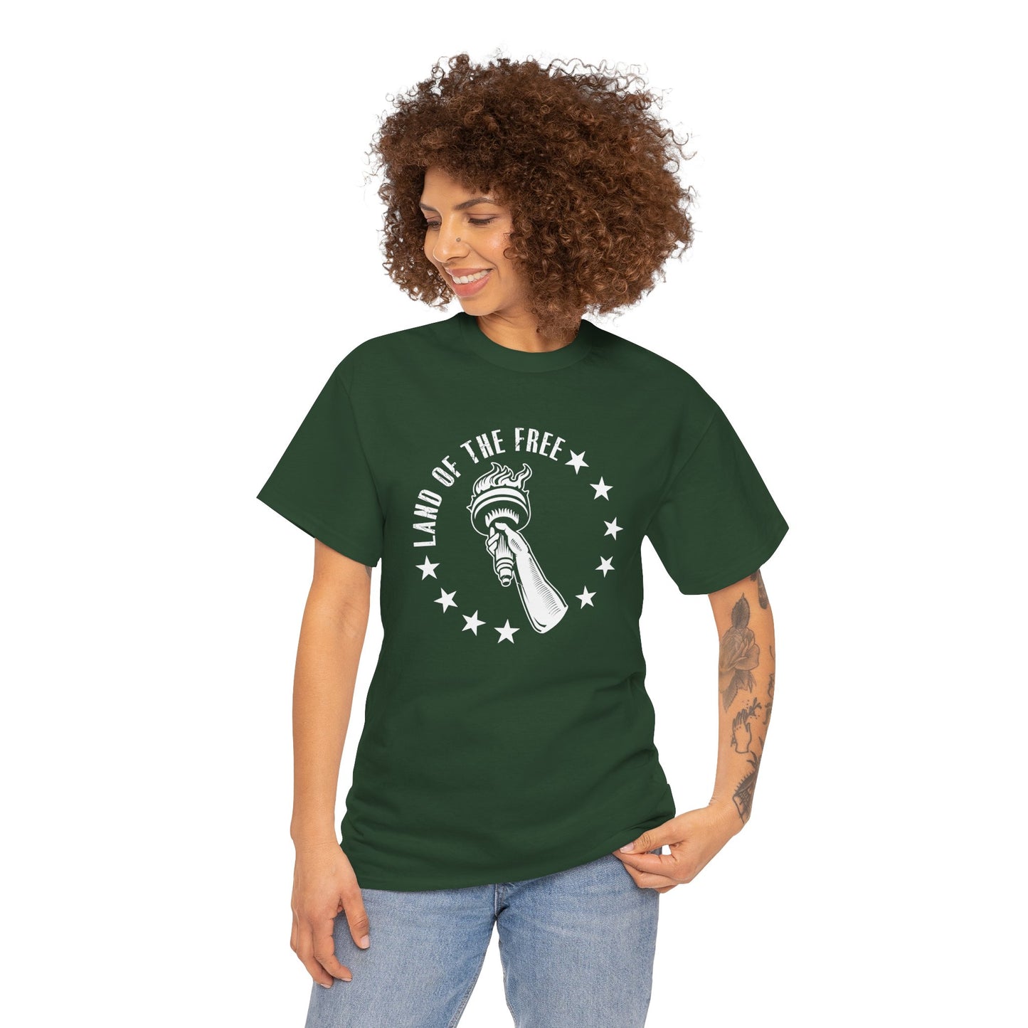 Land of the Free Unisex Heavy Cotton Tee