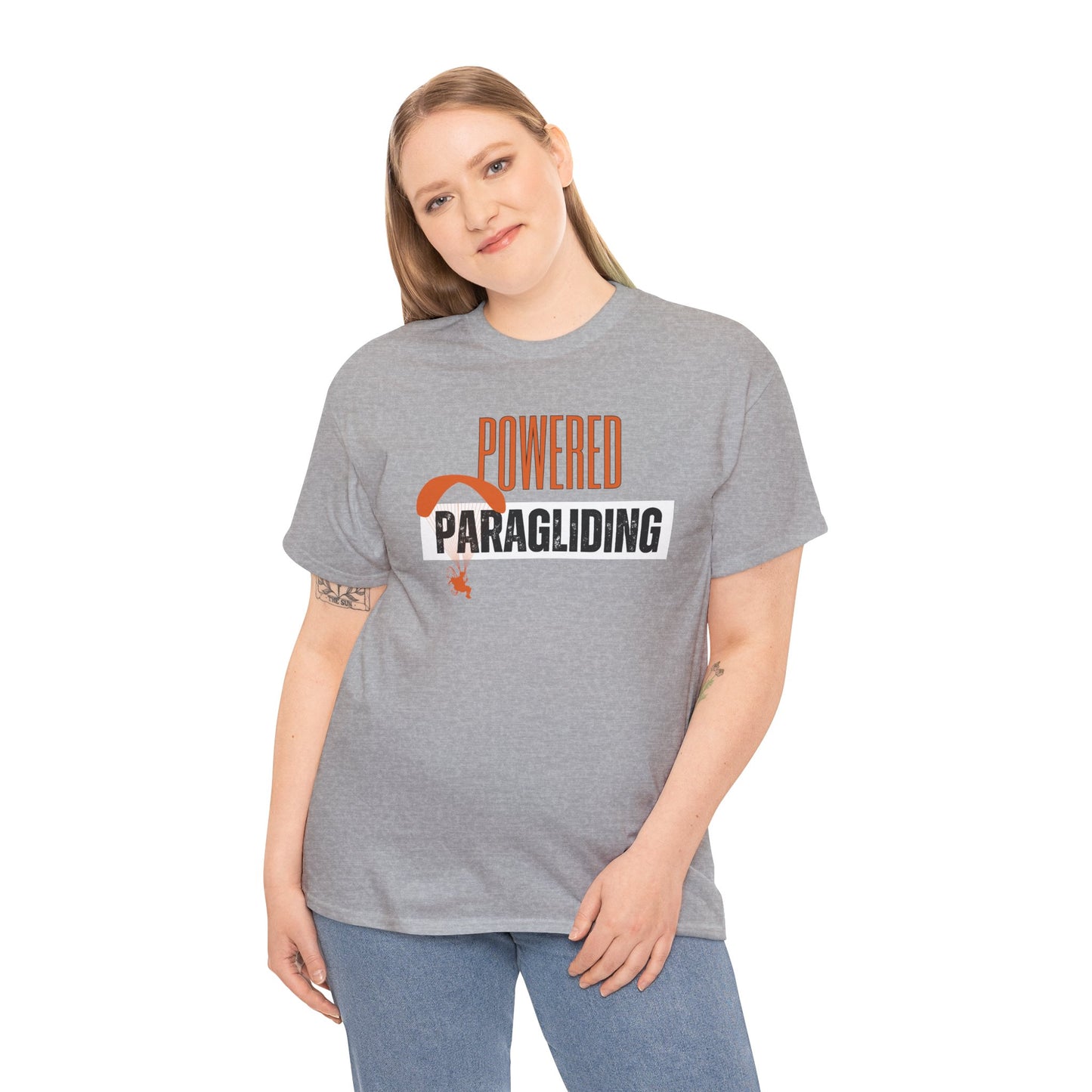 Powered Paragliding Unisex Heavy Cotton Tee