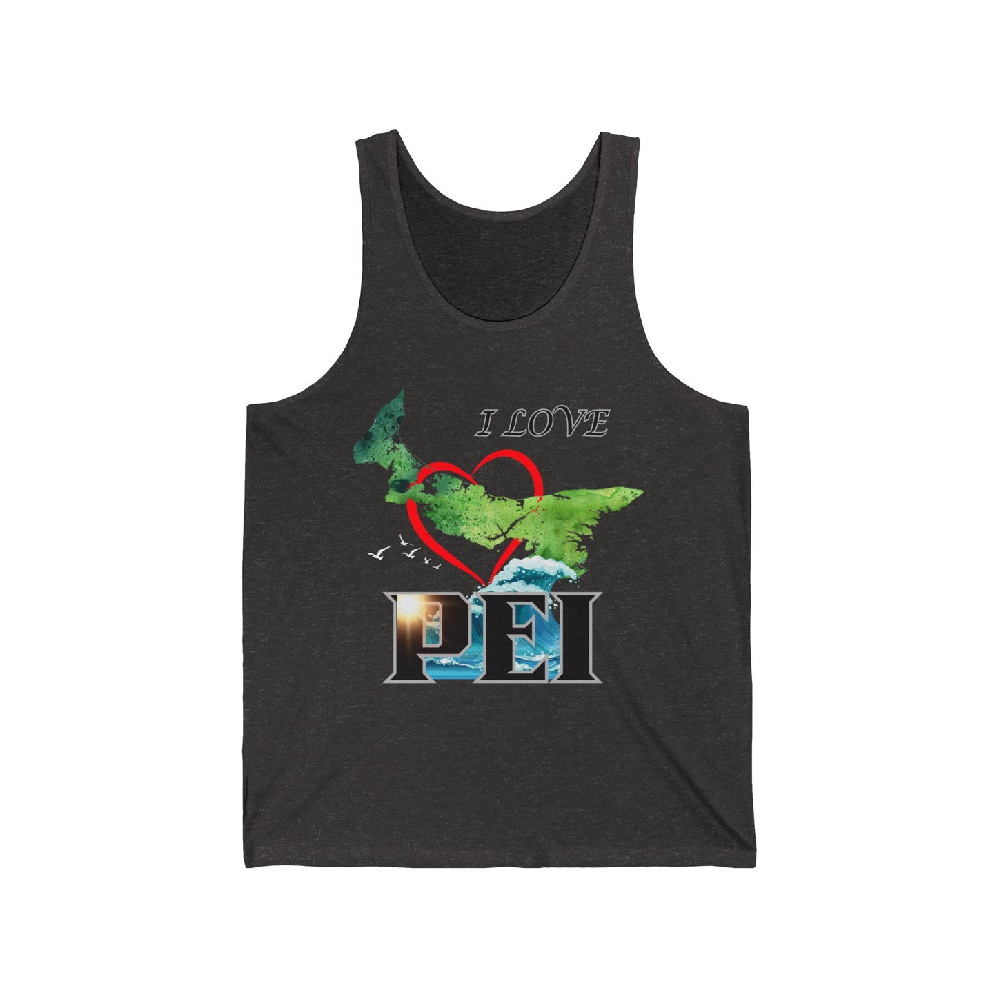 I Love PEI / Unisex Jersey Tank