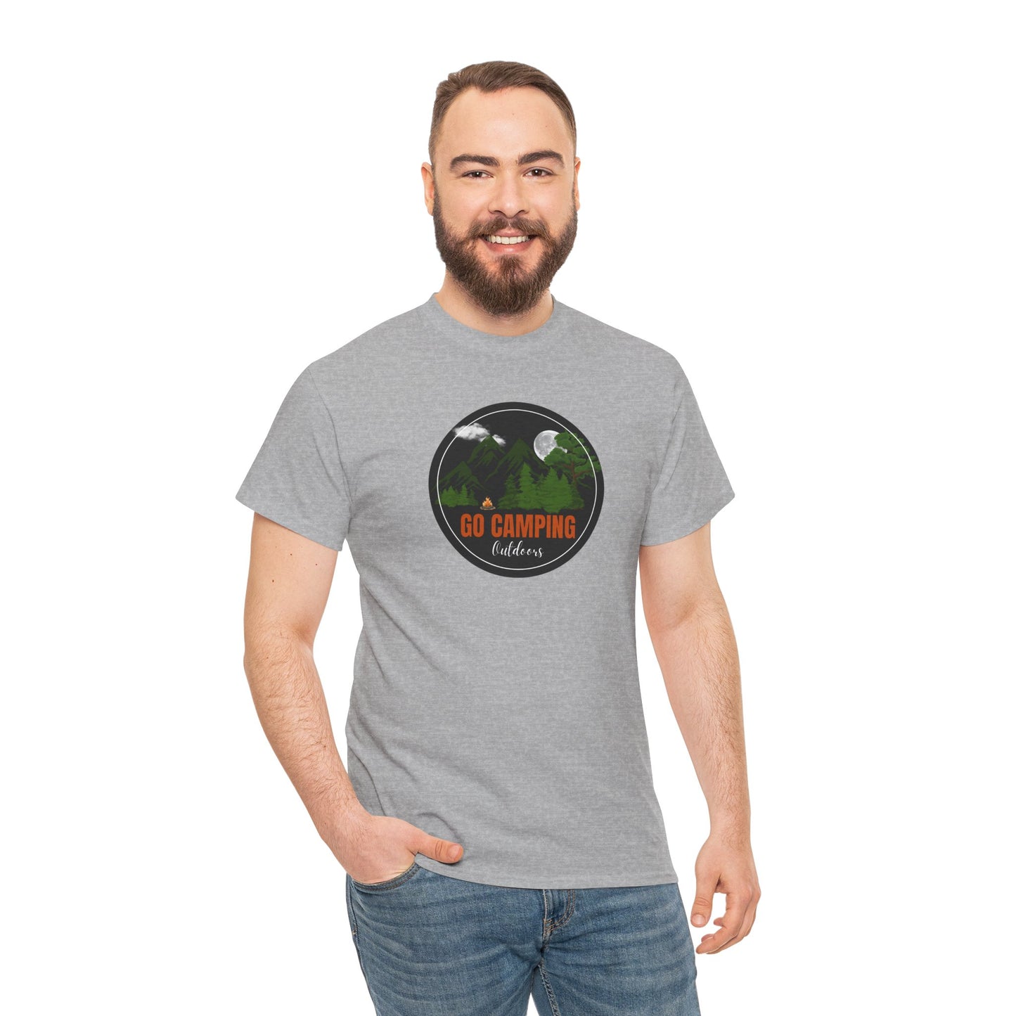 Go Camping Outdoors Unisex Heavy Cotton Tee