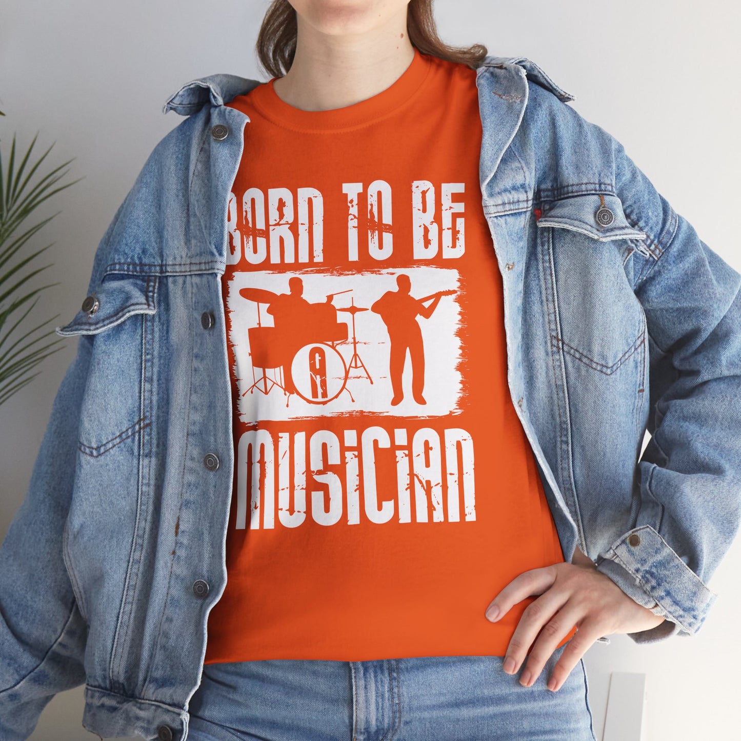 Born to be a Musician Unisex Heavy Cotton Tee