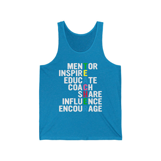 Teacher Quotes / Unisex Jersey Tank