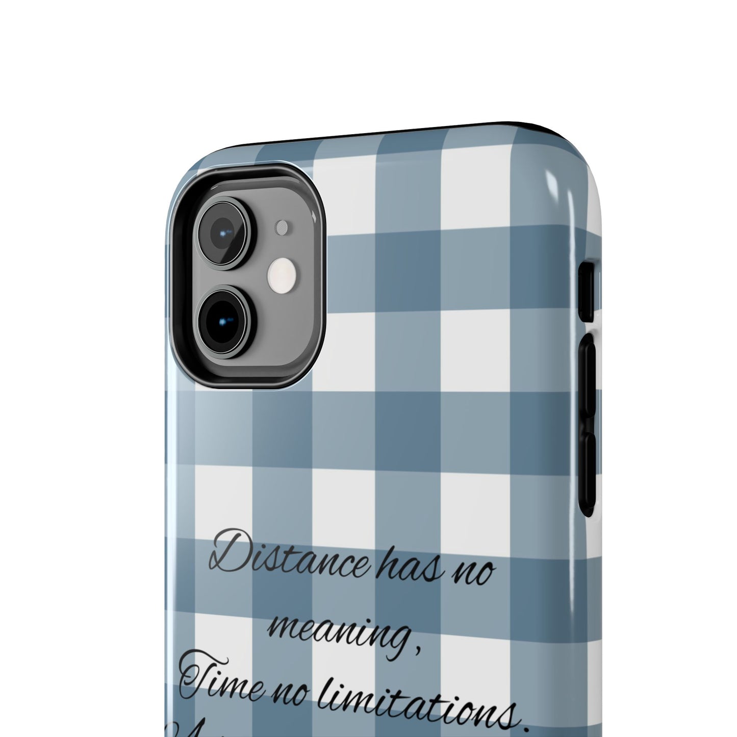 Blue checkered / Tough Phone Cases