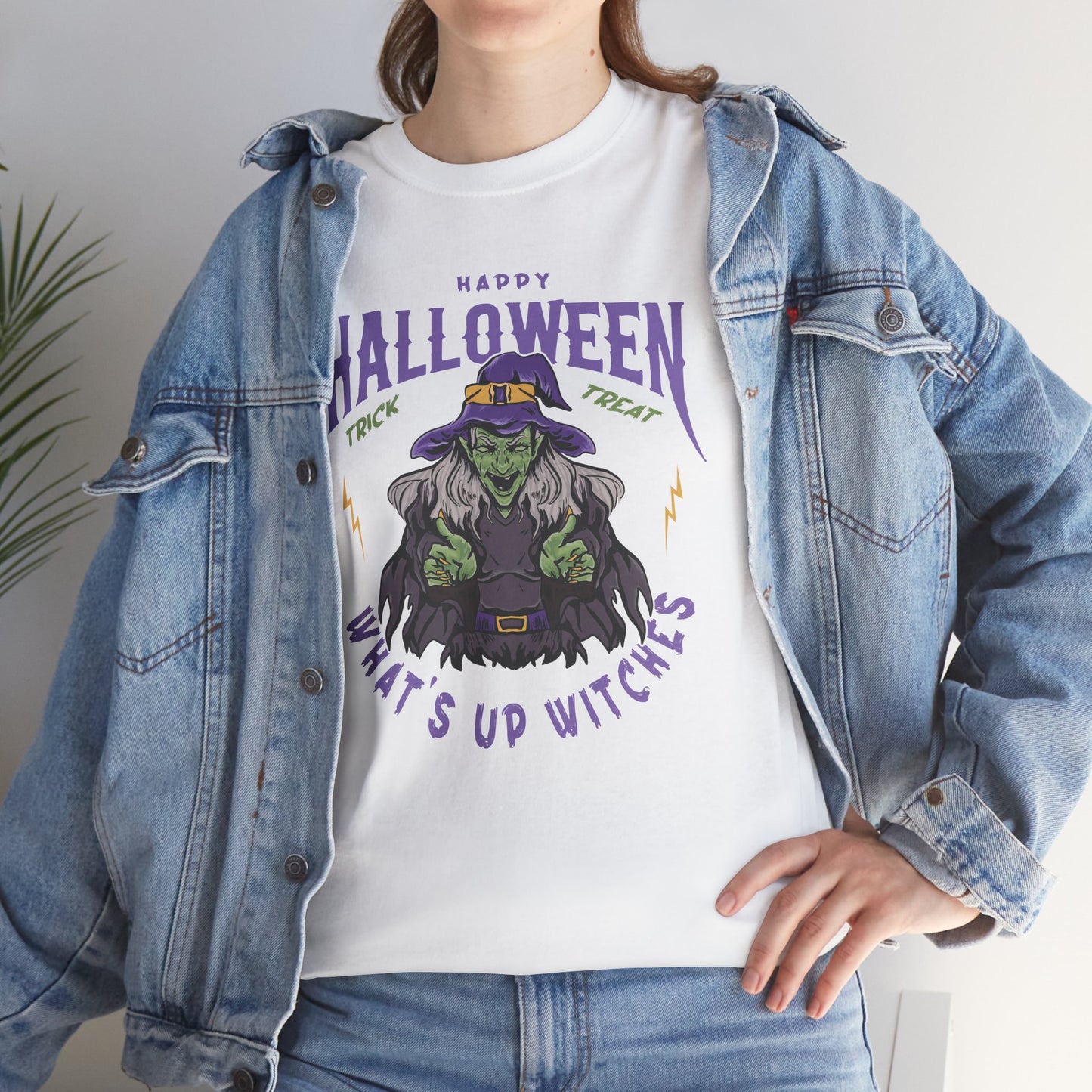 What's up Witches / Halloween Unisex Heavy Cotton Tee