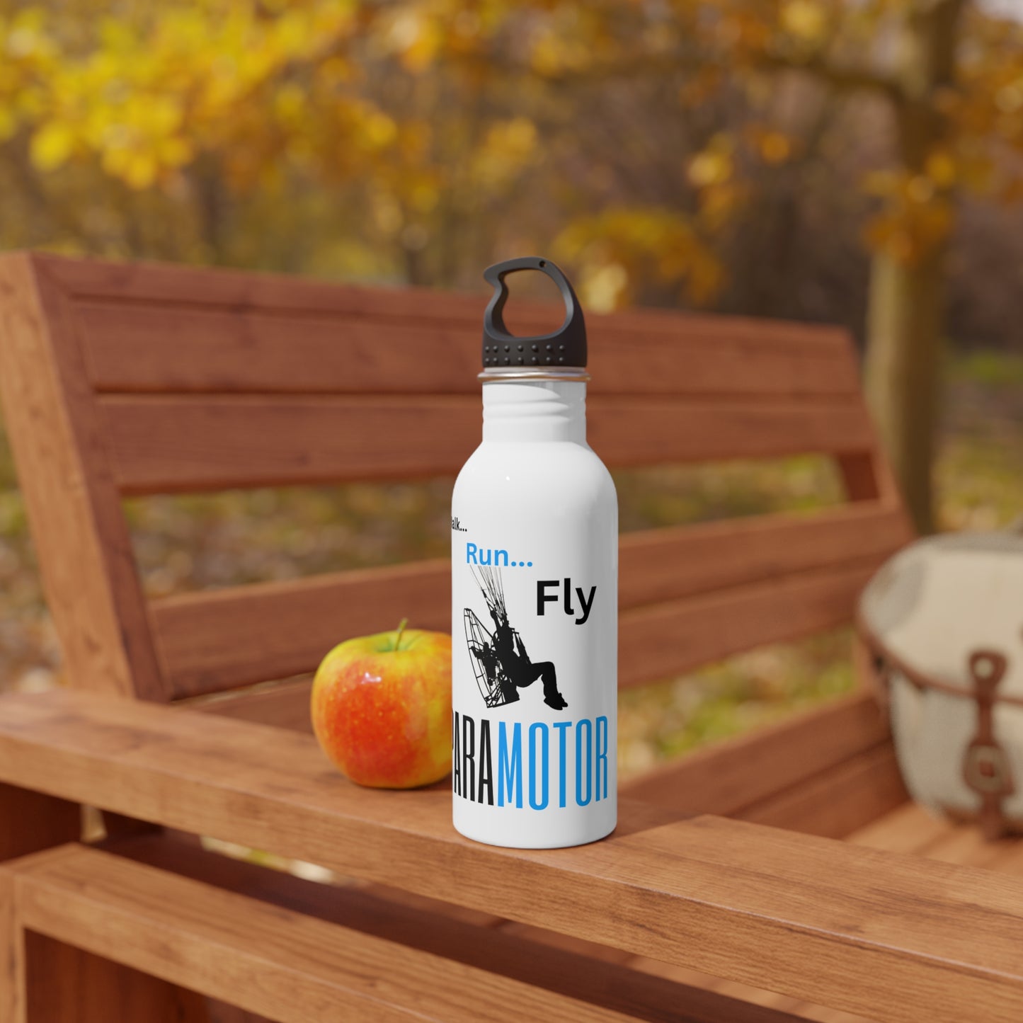 Walk Run Fly / Paramotor / Stainless Steel Water Bottle