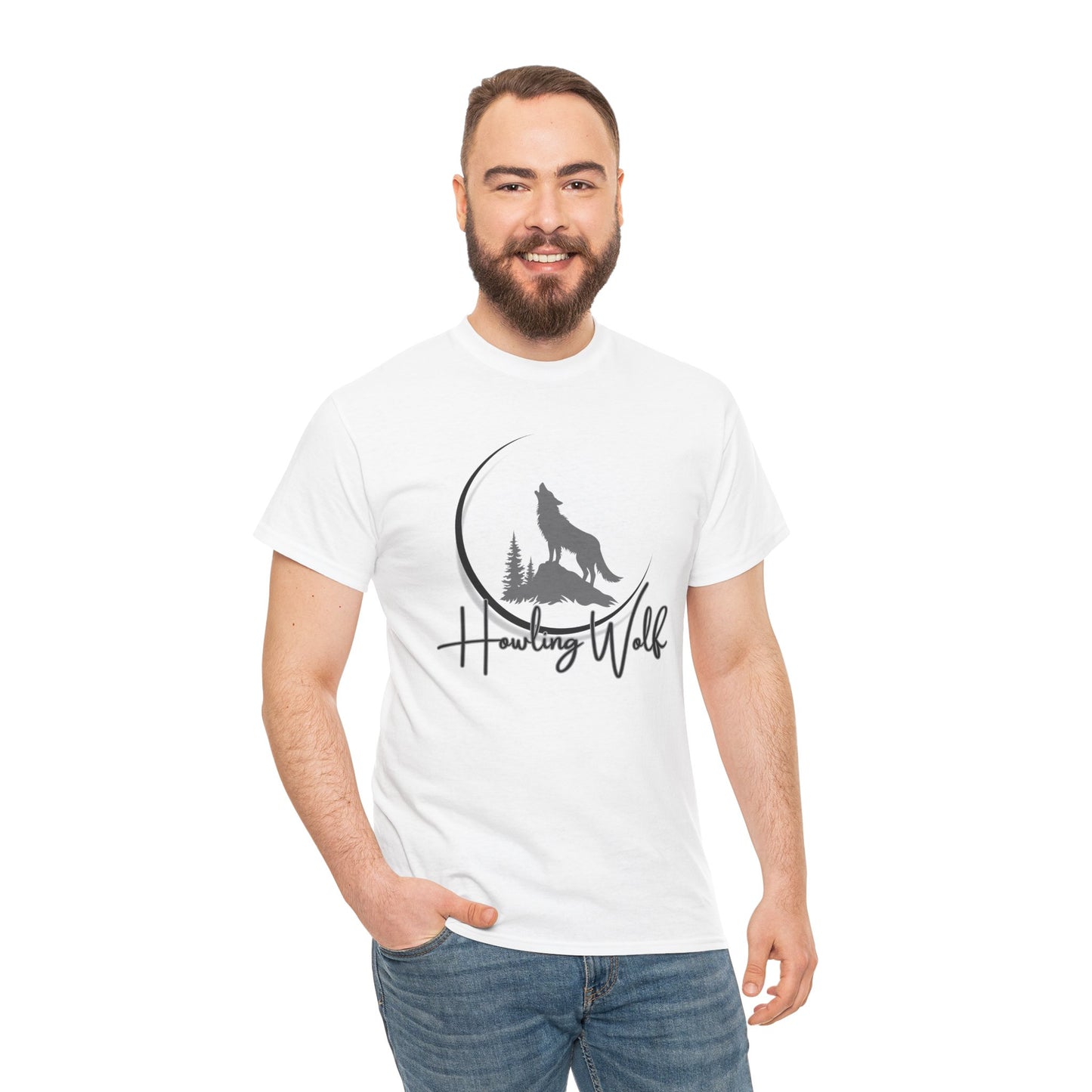 Howling Wolf Unisex Heavy Cotton Tee