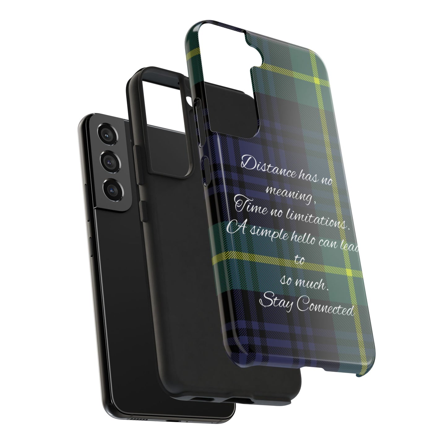 Green plaid version / Tough Phone Cases