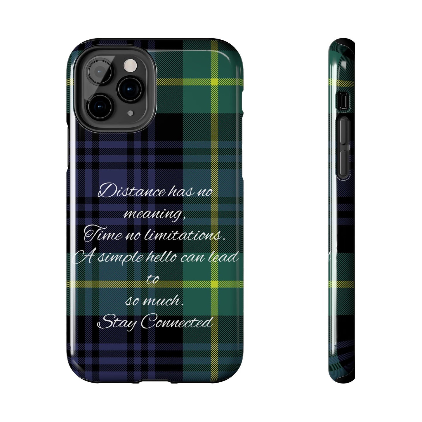 Green plaid version / Tough Phone Cases