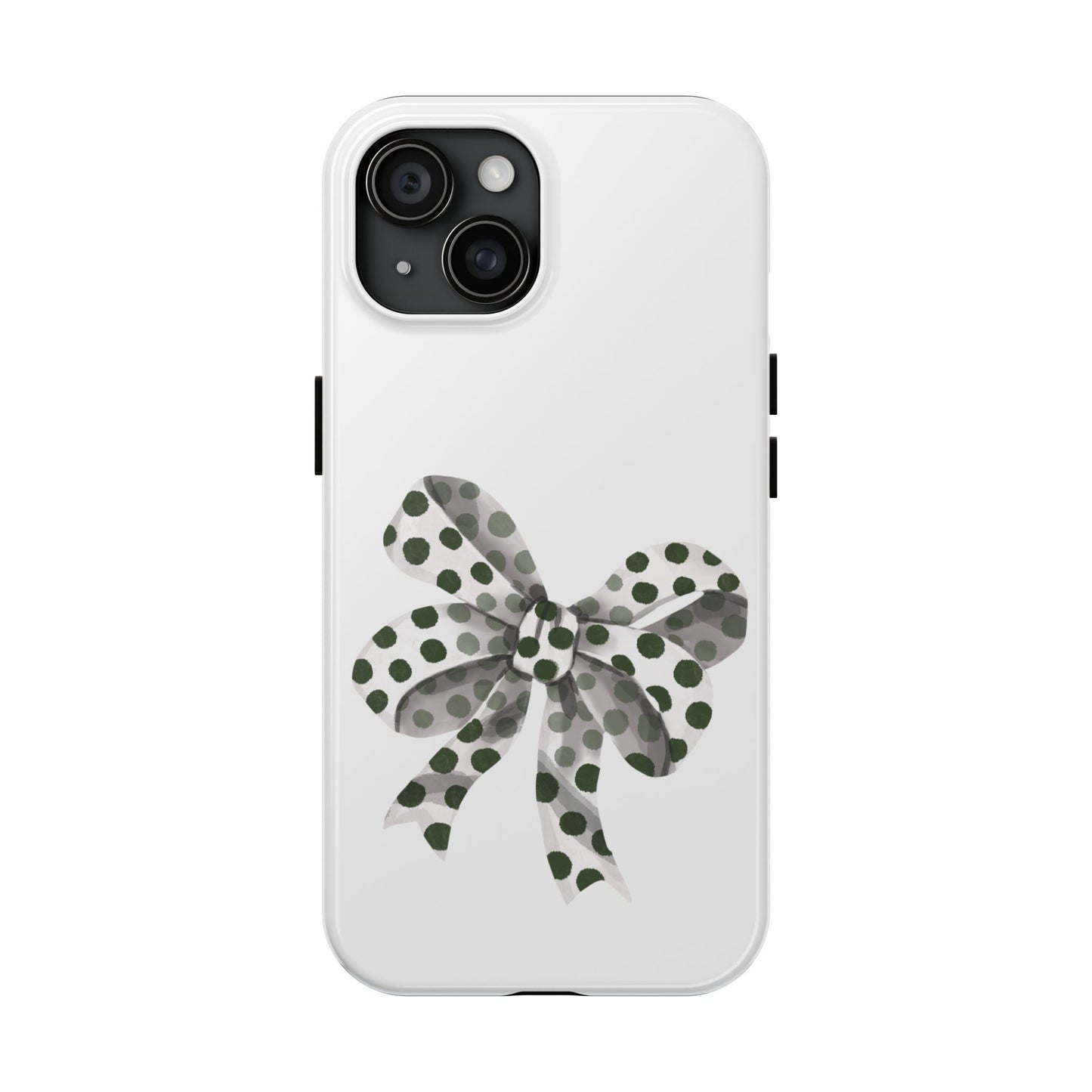 Polka dot bow / Tough Phone Cases