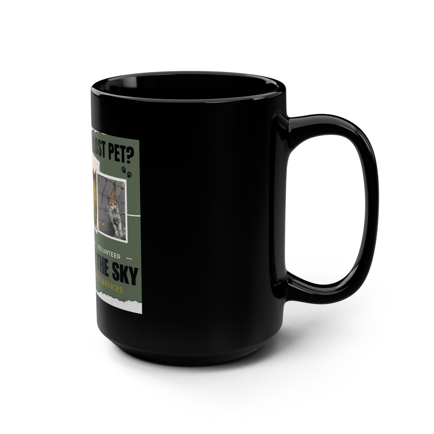 Eye In The Sky / Black Mug, 15oz