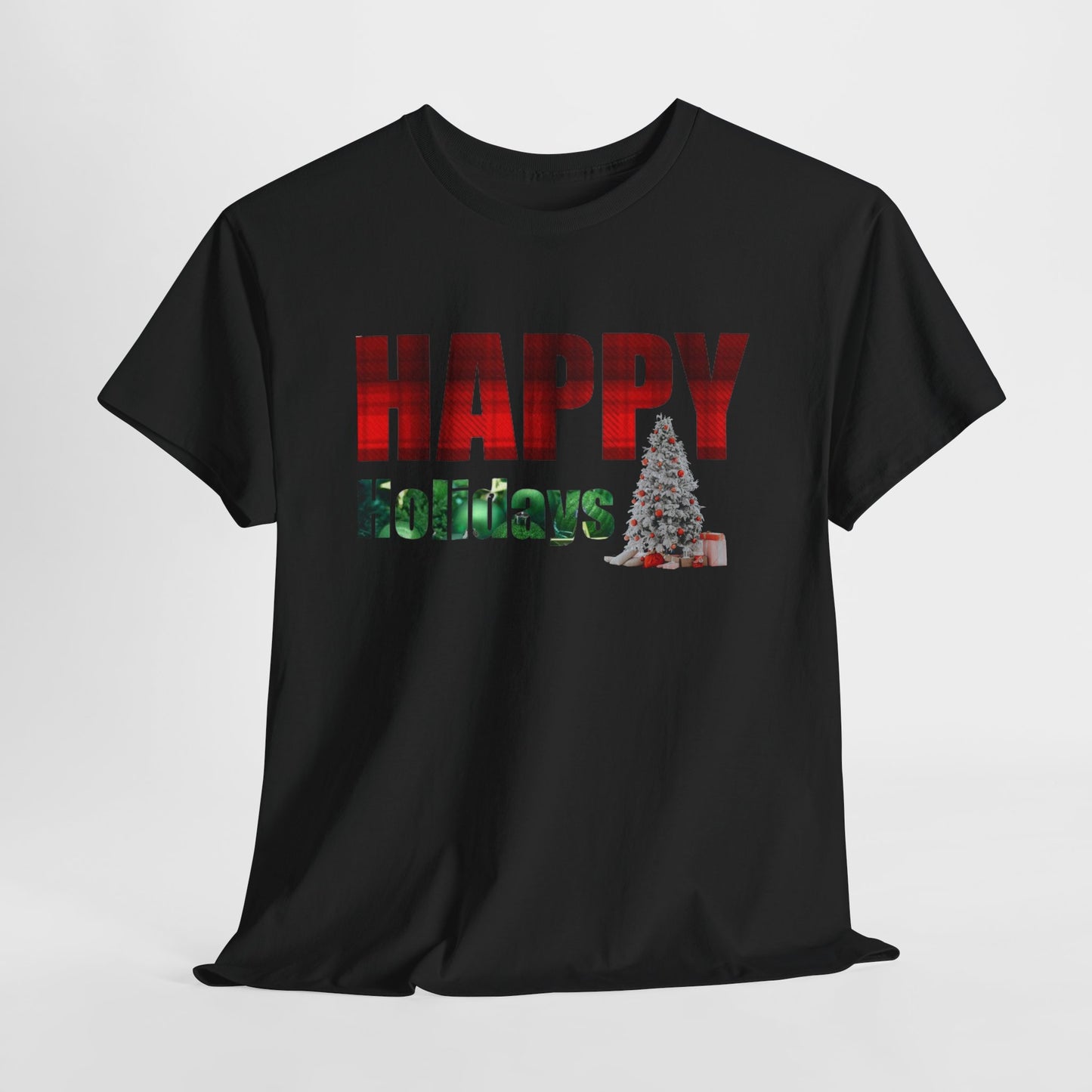 Happy Holidays Unisex Heavy Cotton Tee