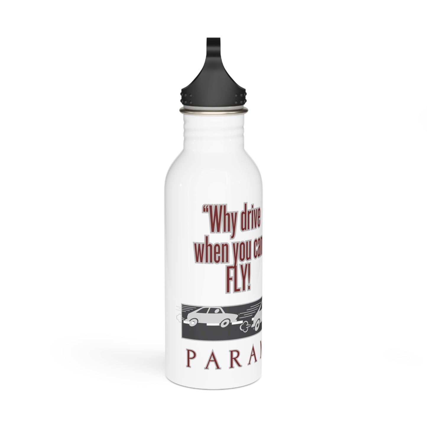 Why drive when you can fly / Stainless Steel Water Bottle