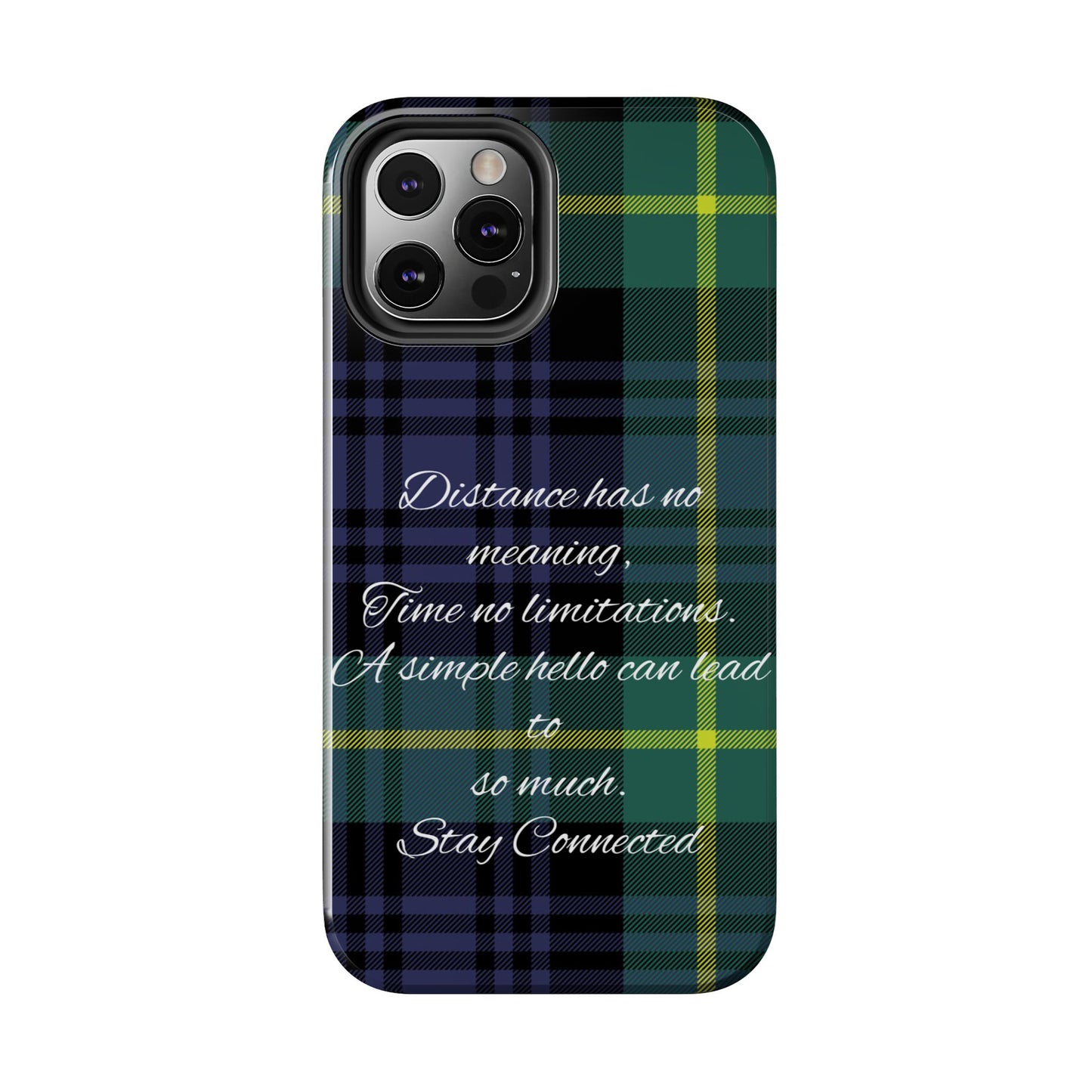 Green plaid version / Tough Phone Cases