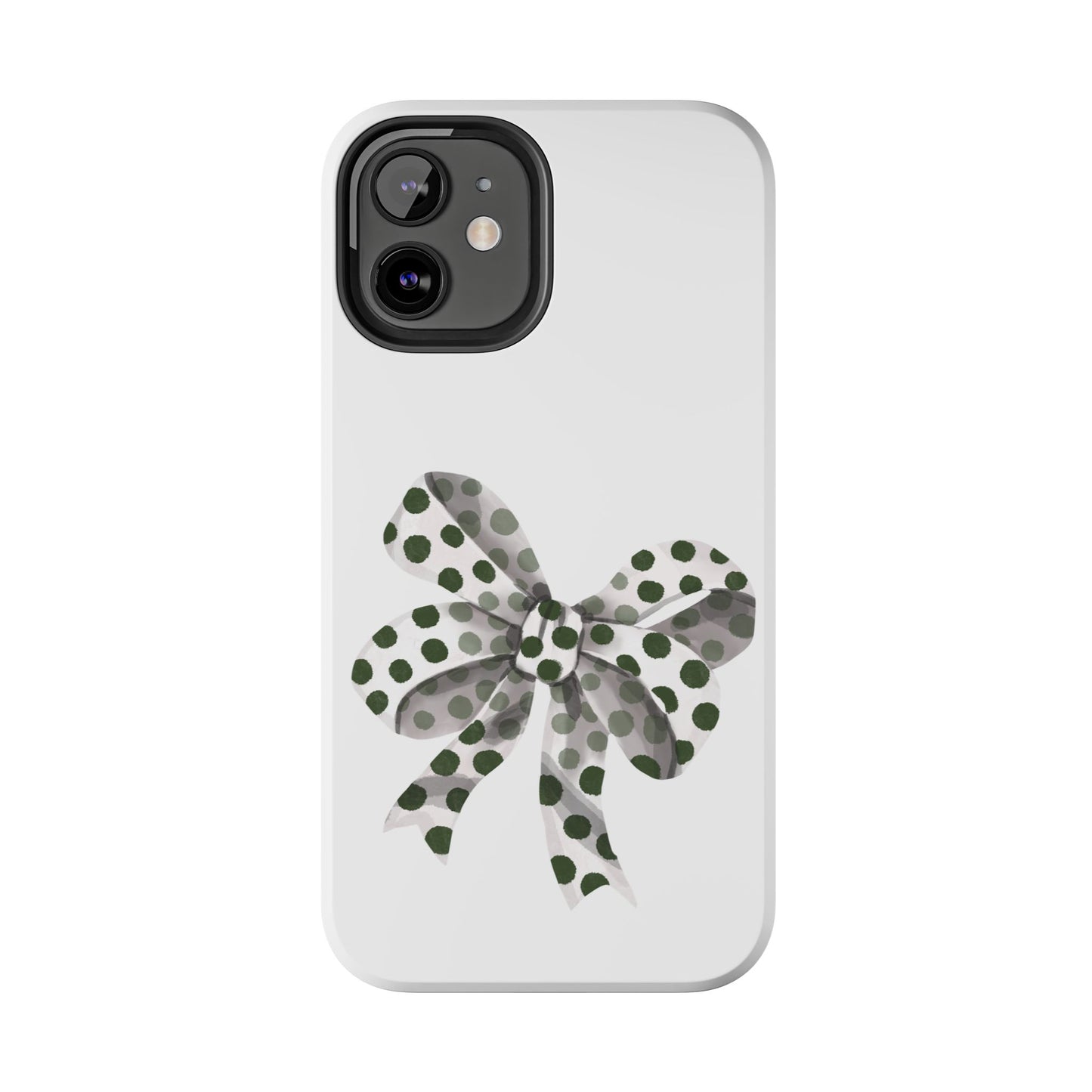 Polka dot bow / Tough Phone Cases