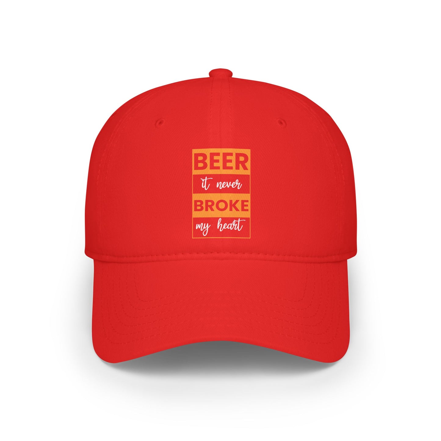 Beer, It never broke my heart / Low Profile Baseball Cap