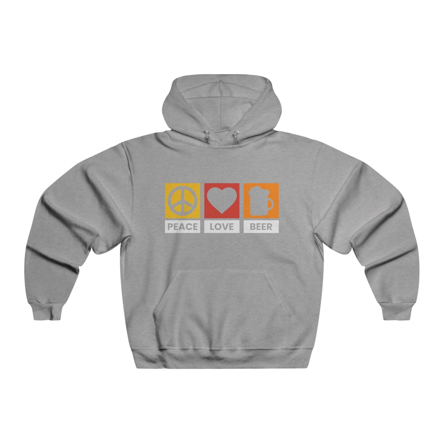 Peace Love Beer / Men's NUBLEND® Hooded Sweatshirt