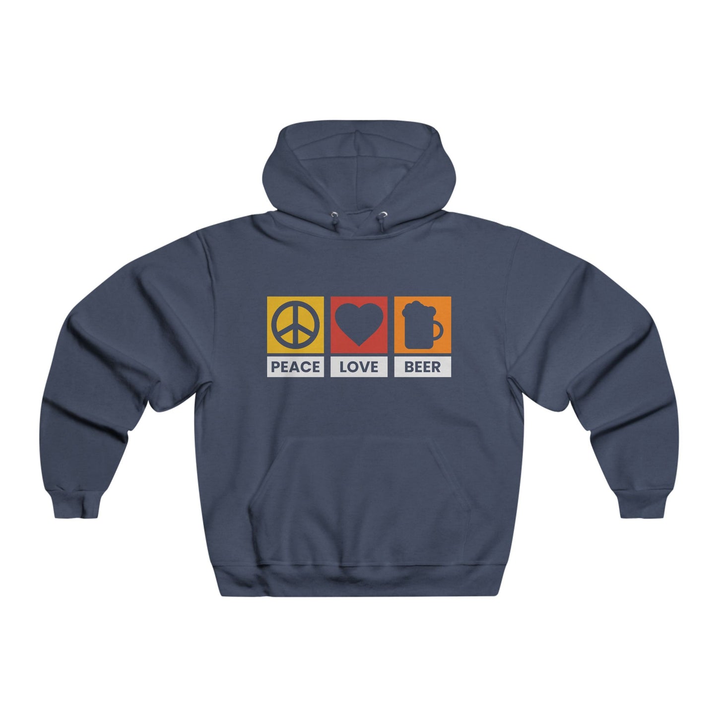 Peace Love Beer / Men's NUBLEND® Hooded Sweatshirt