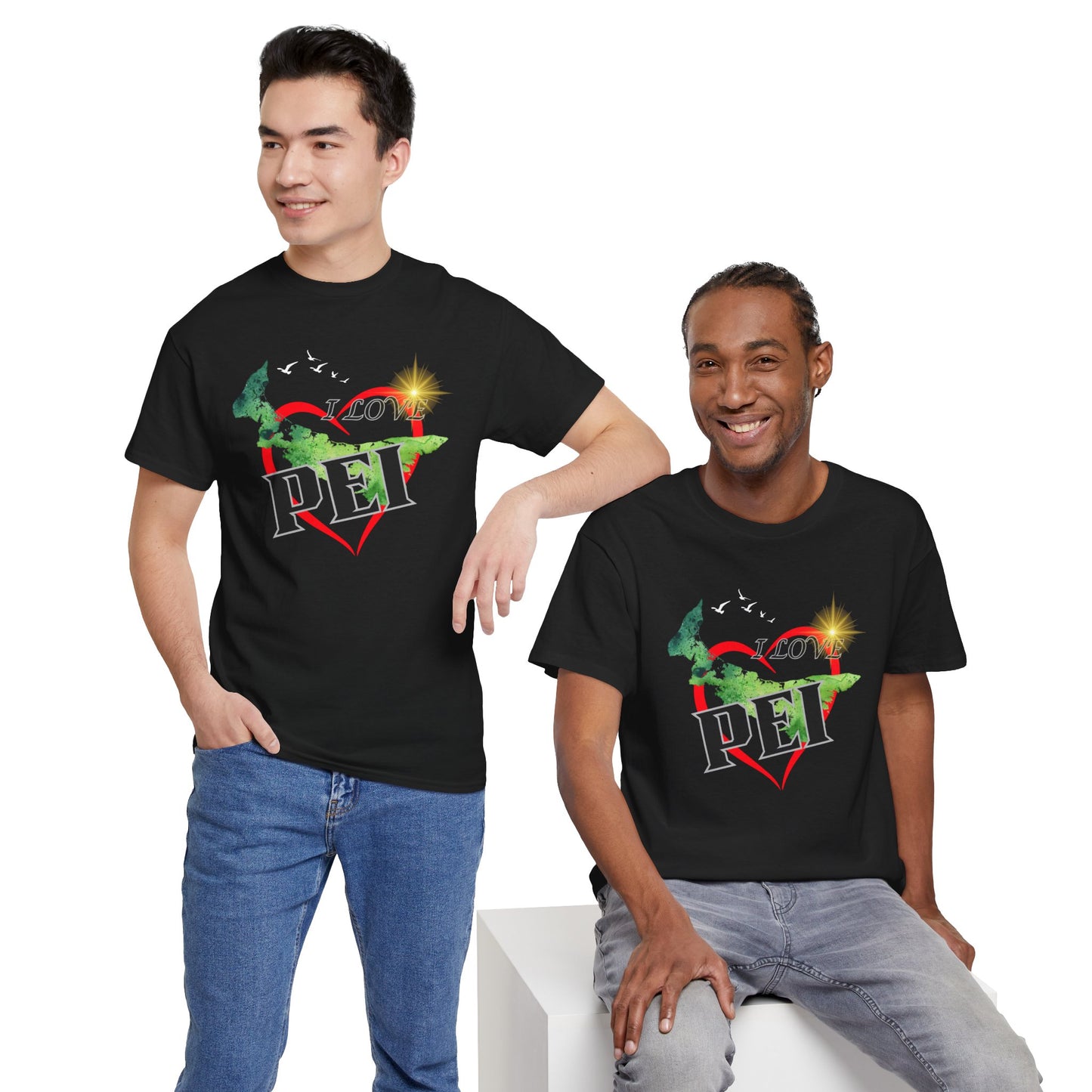 I Love PEI / Canada Unisex Heavy Cotton Tee