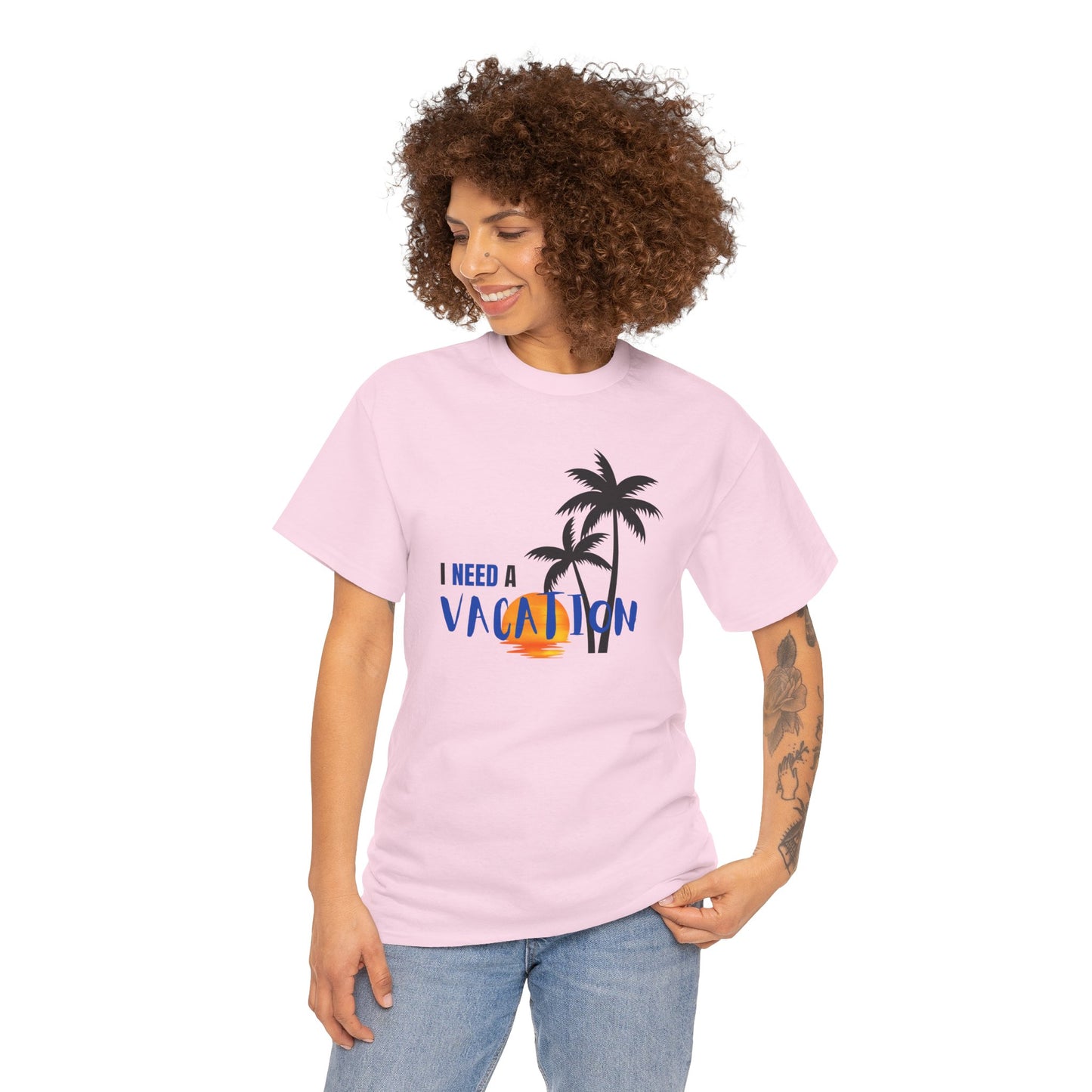 I Need a Vacation Unisex Heavy Cotton Tee