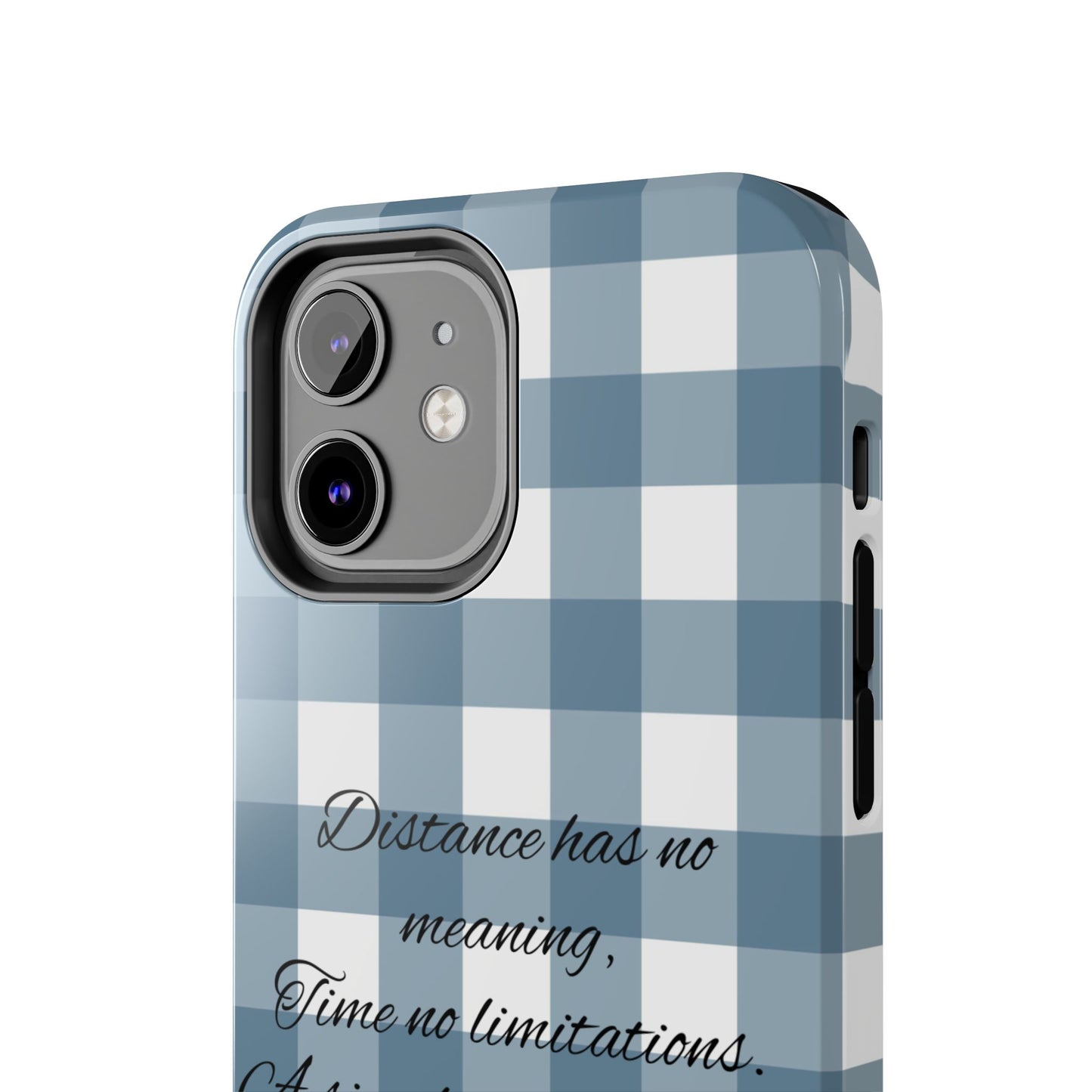 Blue checkered / Tough Phone Cases