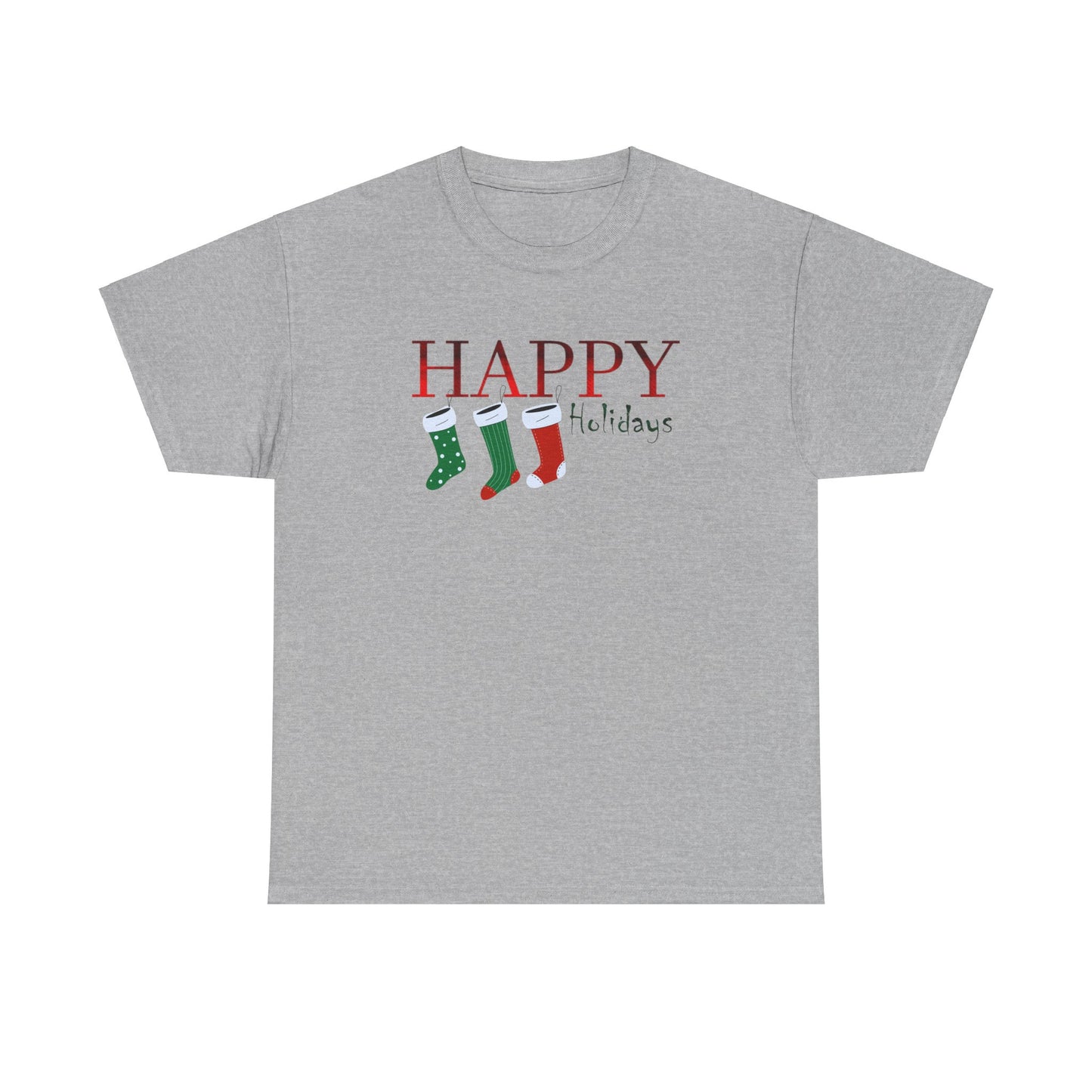 Happy Holidays Unisex Heavy Cotton Tee