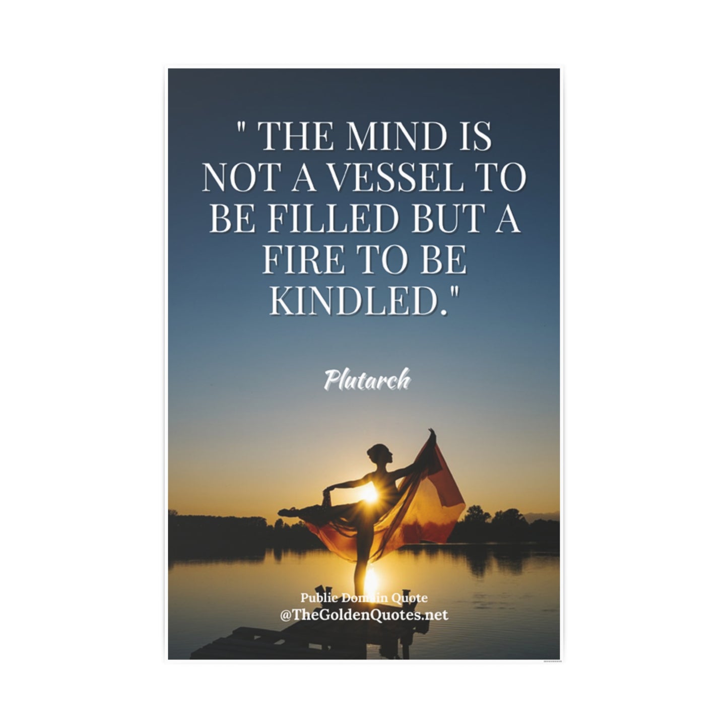 The mind is not a vessel... / Photo Art Paper Posters