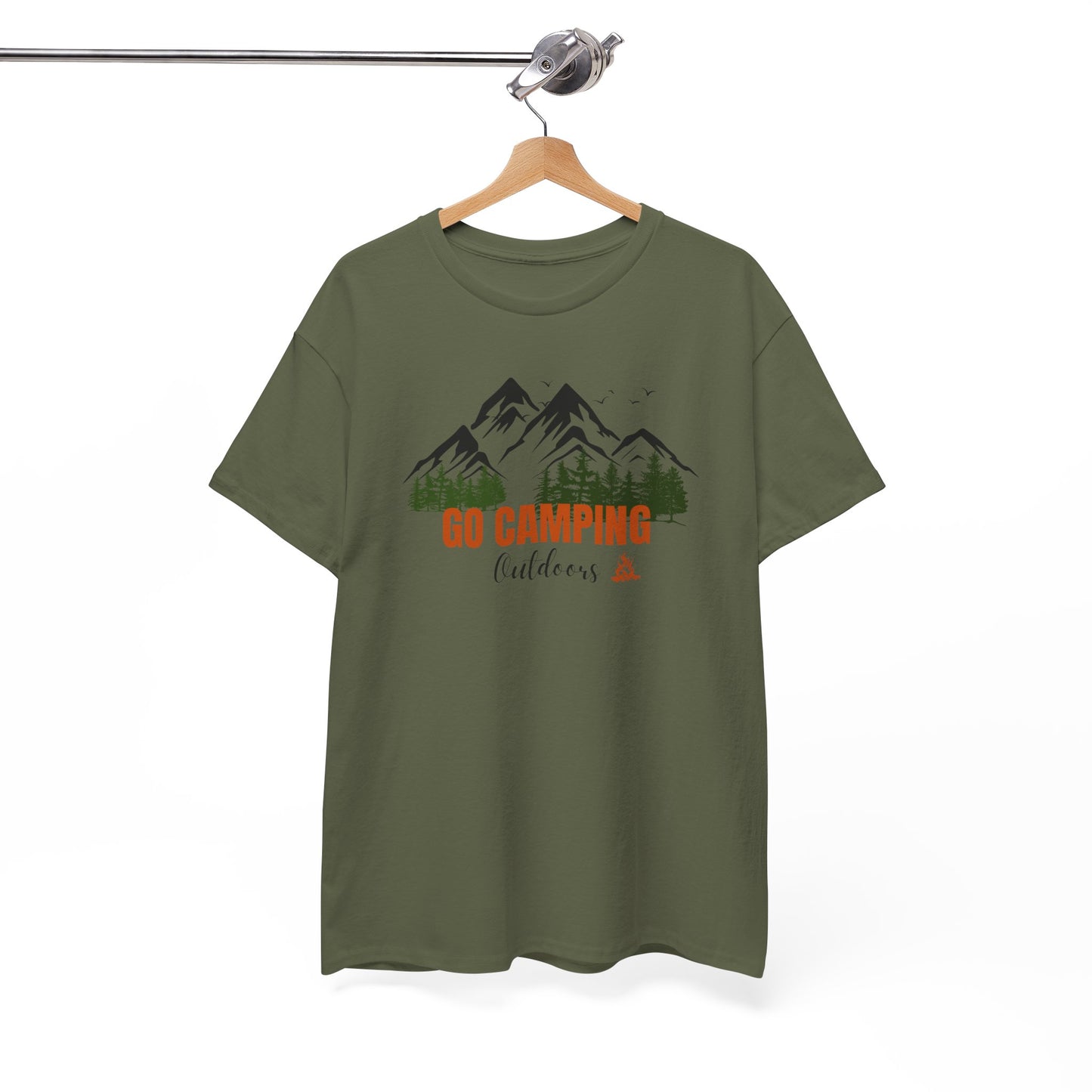 Go Camping Outdoors Unisex Heavy Cotton Tee