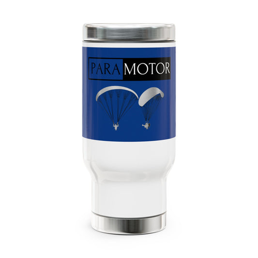 Paramotor / Stainless Steel Travel Mug with Handle, 14oz