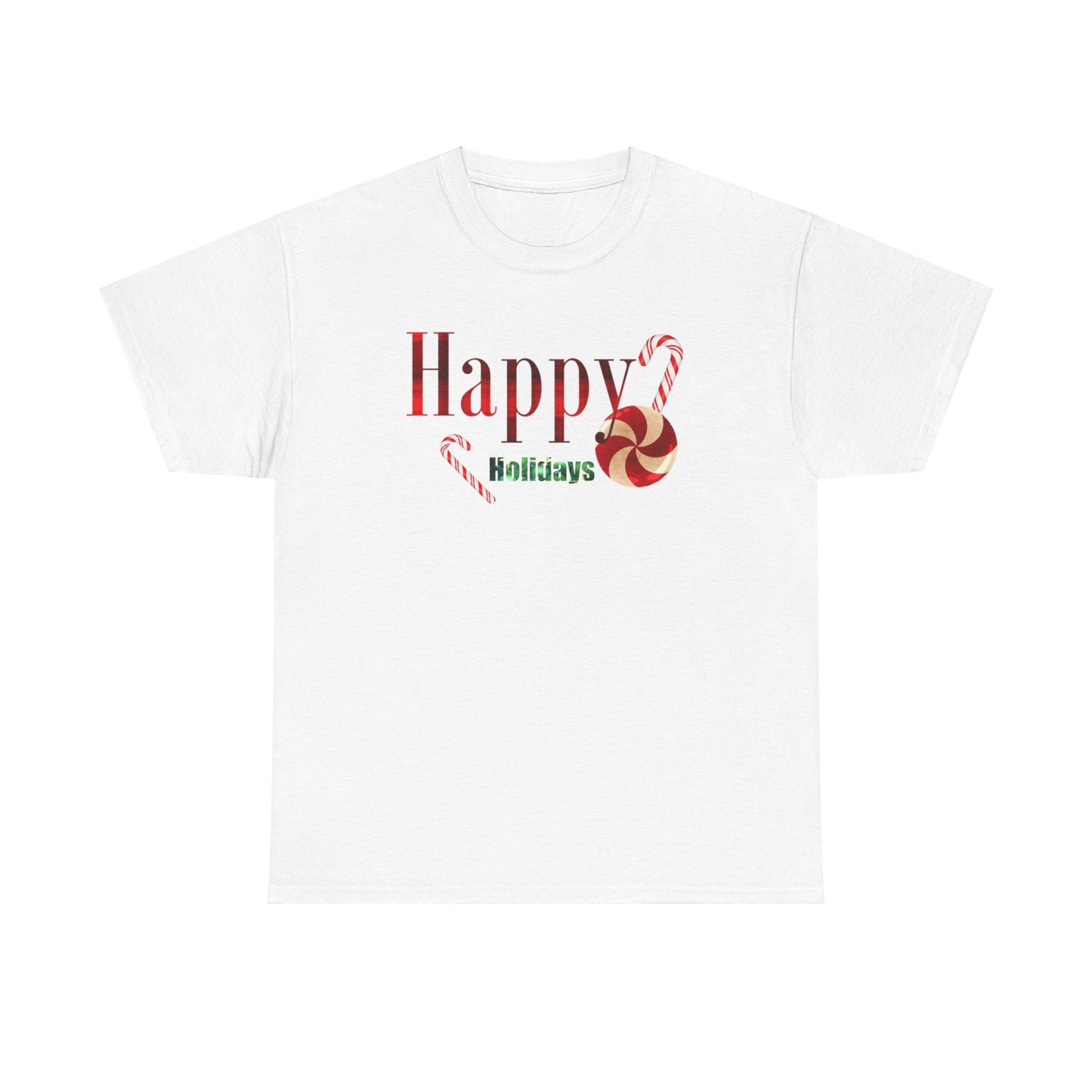 Happy Holidays Unisex Heavy Cotton Tee