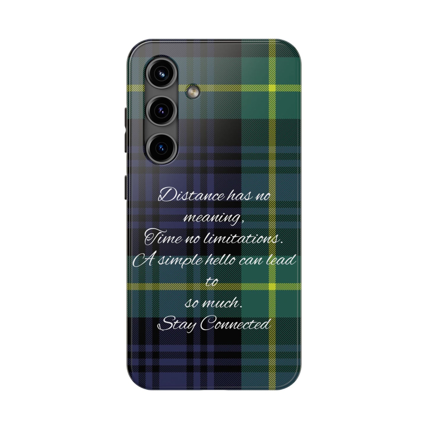 Green plaid version / Tough Phone Cases