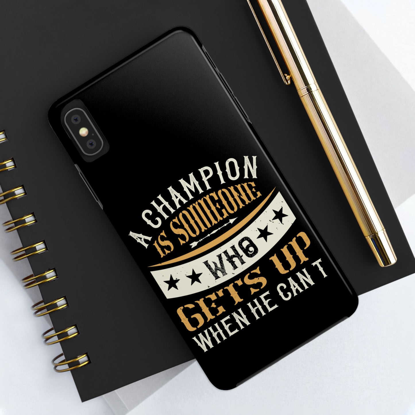 A champion is someone who gets up when he can't (Boxing)  / Tough Phone Cases