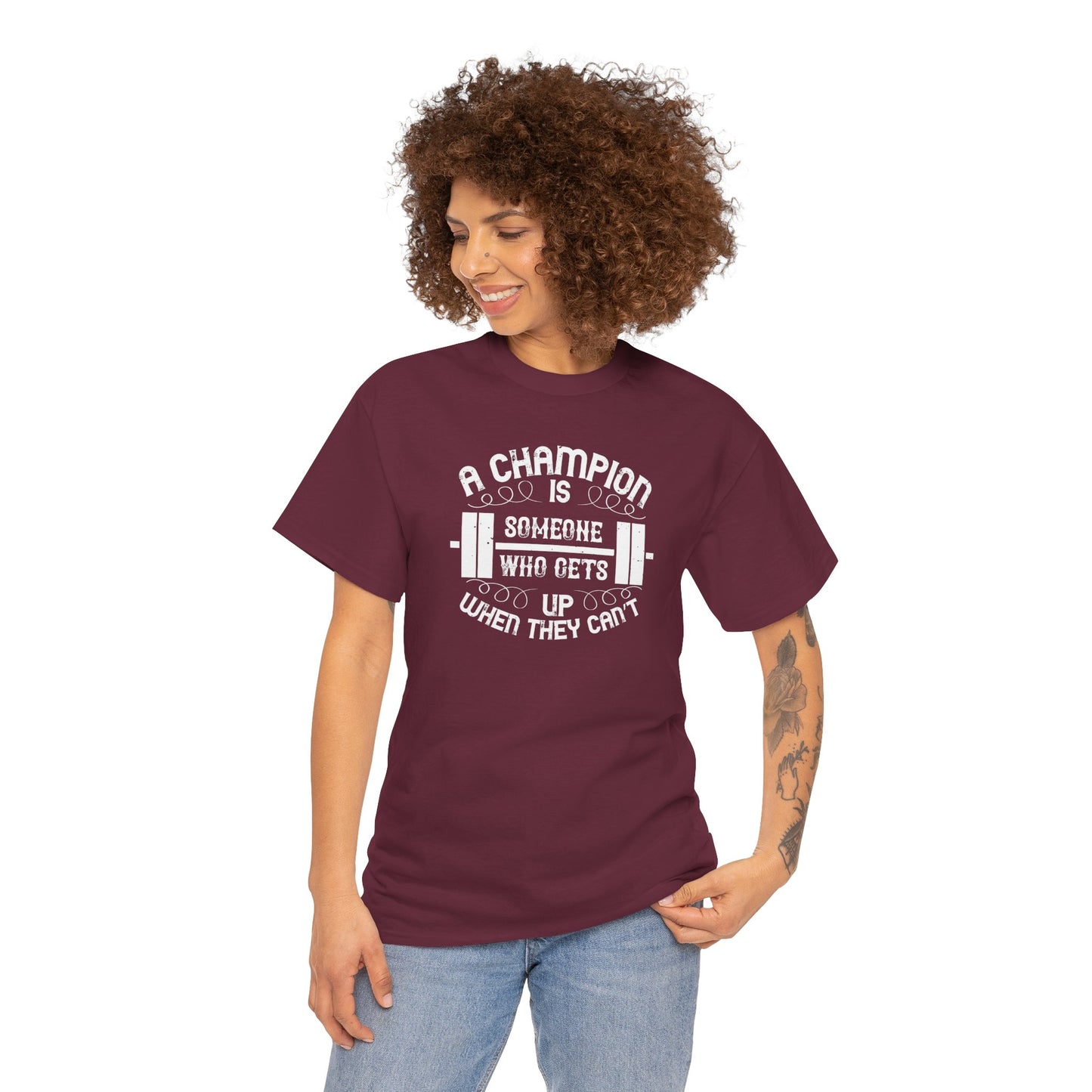 A Champion Quote Unisex Heavy Cotton Tee