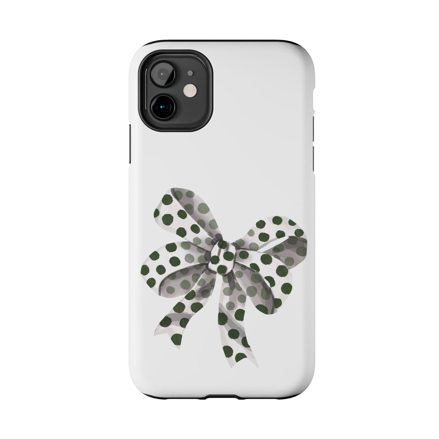 Polka dot bow / Tough Phone Cases