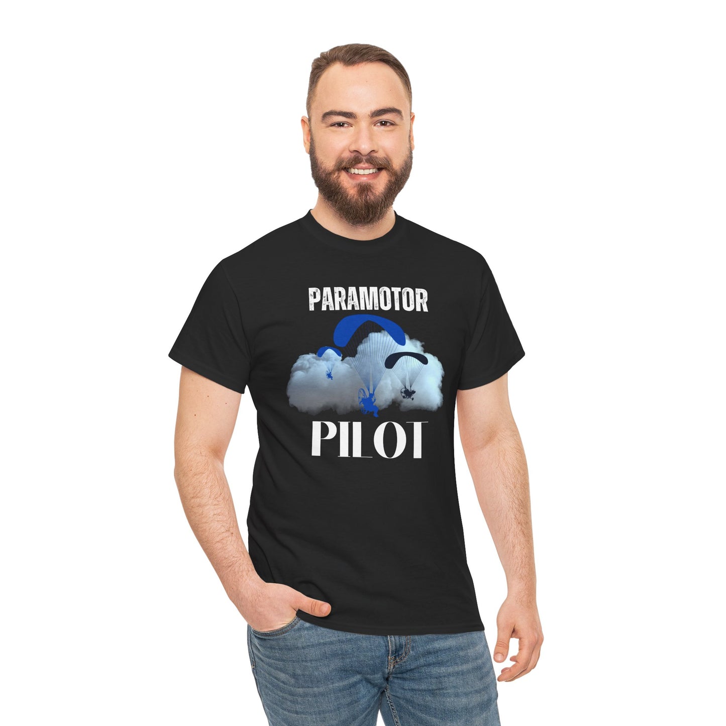 Paramotor Pilot Unisex Heavy Cotton Tee