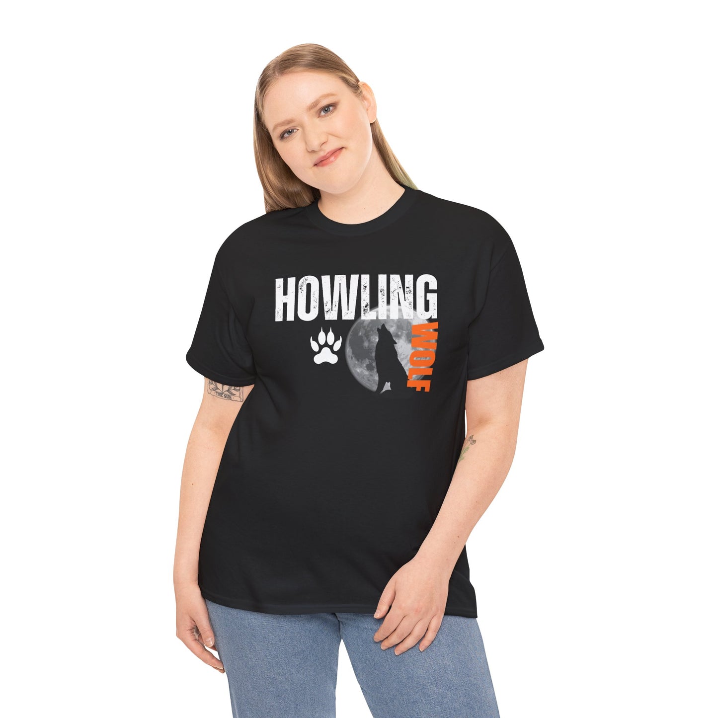 Howling Wolf Unisex Heavy Cotton Tee