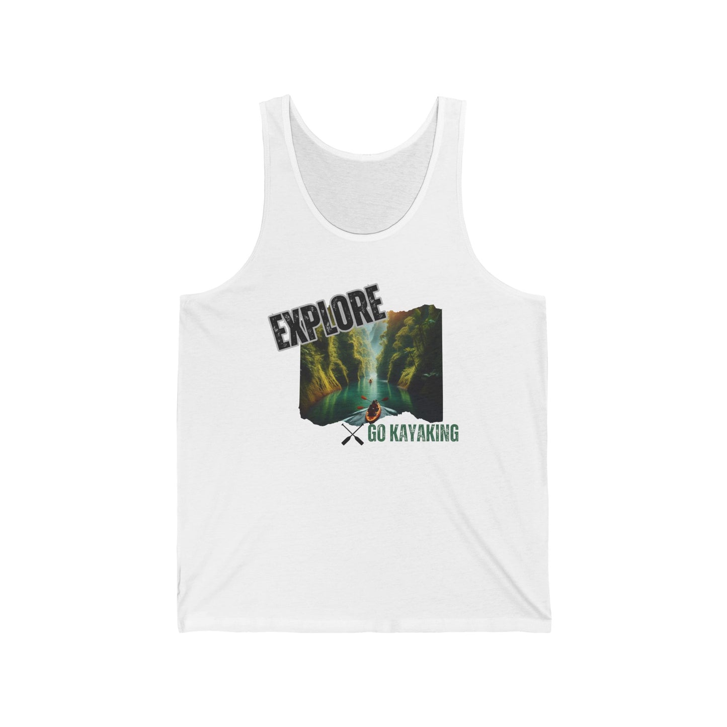 Explore (Go Kayaking) / Unisex Jersey Tank